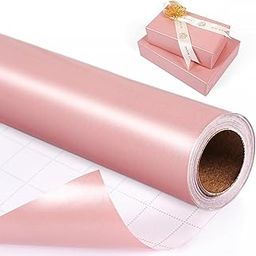 SATYAM KRAFT 1 Pcs (3 Meters) Rose Gold Premium Gift Wrapping Roll – Decorative Gift Packing Sheet and Romantic Gift wrap for Birthday, Anniversary, Wedding, Return Gifts, Book Cover, Crafts & Packaging ,Romantic Gift wrap (Pink)-image-95