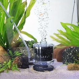 SOBO Aquarium Sponge Filter with Protective Cover from Fish Bite | Free 2M Airtube | Air-Powered Oxygen Bubble Filter for Small Fish Tanks (Air Pump not Included) (SB-333 Small)-image-1