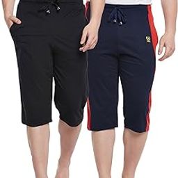 Striped Men's Three Fourth Shorts(Pack of 2) (C1B_C7N_02-P)-image-6