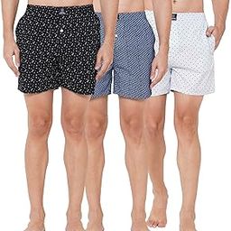 Men's Cotton Printed Boxer with Side Pockets (Pack of 3)-picture-44