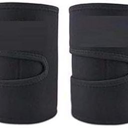 EKANTIK Sweet Sweat Thigh Trimmer Belt Trim Shed Excess Water Fitness Men Women Slimming Strap Leg Weight Loss Body Shapers Adjustable Band Slimmer (Set of a Pair, Black)-image-42