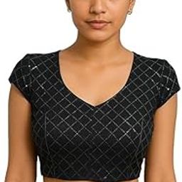 Women's Latest Sequin Work Blouse – Soft & Comfortable Fabric | Stylish Ethnic Top for Sarees & Lehengas-picture-16