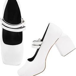 Women's Stylish Gorgeous Block Heel Bellies Comfortable Heel Pumps Shoes For Office, Party and Formal Occasions-picture-16