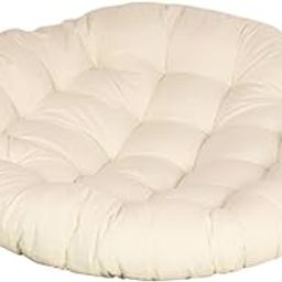 THE STYLE SUTRA Hammock Chair Cushion Comfortable Swing Chair Pad for Kitchen Balcony Beige-image-97