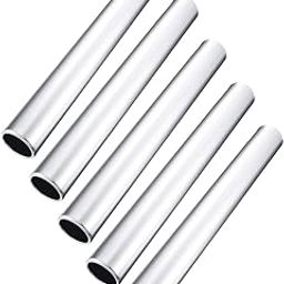5Pcs Relay Batons 11.42inch Sturdy Athletics Batons for Running Game Outdoor Silver| Sports Equipment | Outdoor Sports Gear | Exercise Gear-29