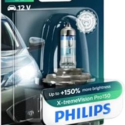 PHILIPS H4 XtremeVision G-Force Car Xenon Filament White Headlight Bulb (12V, 55W )-19