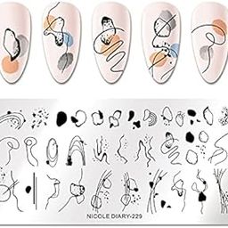 Nicole Diary Stainless Steel Nail Stamping Image Plate Design 229-image-98
