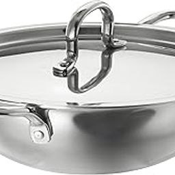 Amazon Brand - Solimo Stainless Steel Triply Kadhai | Stainless Steel lid | Compatible with All Modern Cooktops | 24 cm-image-24