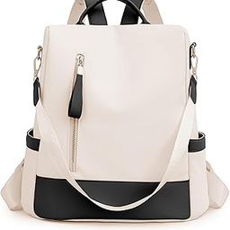 2024 New Artistic National Style Oxford Small Capacity Antitheft Women's Bag Generation Backpack (CreamBlack)-image-89