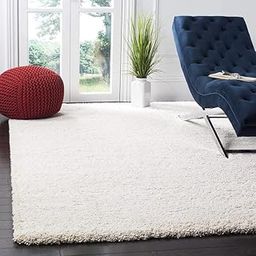 A R Creations Anti Slip Fluffy Fur Plain Shaggy Carpet| Area Rug Made with Polyester and Microfiber for Home, Office, Kitchen, Living Room, Bedroom and Dining Hall Size (4X6 Feet White)-image-43