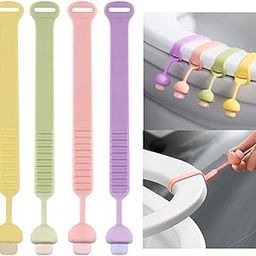 Rizniv Toilet Seat Lifter Silicone Toilet Seat Cushion Handle Adjustable Buckle Closestool Lift Handle Avoid Touching Toilet Cover Lifter Toilet Lid Soft Handle for Bathroom. 1Pcs-image-68