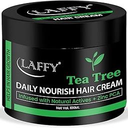 LAFFY-Tea Tree Hair Cream – Soothing Scalp & Styling Cream for All Hair Types | Anti-Dandruff, Non-Greasy, Natural Shine | 100gm (Pack of 1)-18