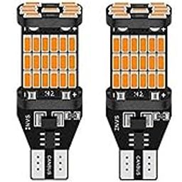 Ramanta 360° Reflecting 45 Smds T10 Socket Led Indicator Bulbs Parking Light Bulbs Compatible With Apache | Ntorq | T10 Fitment Only (12 V; 5 W; Pack Of 4, Amber,Black,Orange)-0