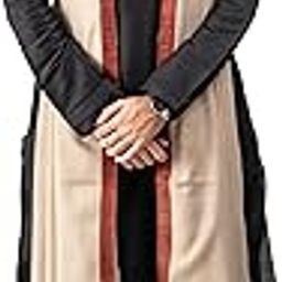 Men Pashmina Blend Lohi with Kashmiri Embroidery Border, Warm and Soft, 50x100 inch-image-2