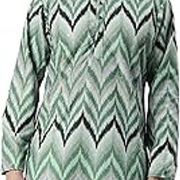 Men's Cotton Blend Regular Fit Casual Chikankari Embroidered Sequinned Regular Kurta-image-1