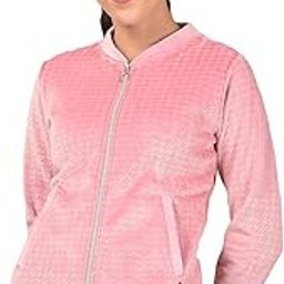 crimsoune club Women's Pink Jacquard Mock Neck Sweatshirt-picture-48