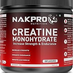 NAKPRO Micronised Creatine Monohydrate Powder 250g Jar, Unflavoured | 3g Creatine/Serving | Trustified Certified | Rapid Absorption Pre/Post Workout Supplement for Muscle Repair & Recovery-29
