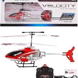 BNMK Remote Control Velocity Flying Helicopter with Unbreakable Blades, Infrared Sensors & Light, 2D/2.5D Transmitter Chargeable Helicopter Toy-image-59