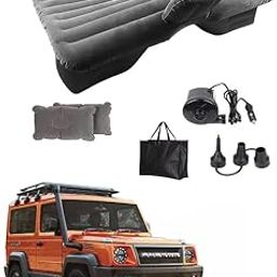 AYW Car Air Inflatable Car Bed Mattress Airbed Overnighter Silver 104 for Tourism Outdoor Camping Swimming Pool for Force Gurkha Silver/Grey Color-13