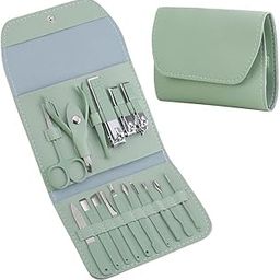 First Beauty 16 Pcs Stainless Steel Nail Care Tools Multicolor Manicure Set Professional Nail Clippers Pedicure Kit 1 Grooming Kit With Luxurious Travel Leather Case For Men Women- (16 Pcs Steel Nail Care -Multicolor)-image-68
