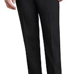 Men Regular Fit Checks Pattern Poly Viscose Blend Flat Front Formal Trouser (Size: 30)-PMTX07656-K8 Black-image-3