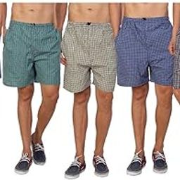 Men's Cotton Shorts Boxers, Pack of 5 - Multicolor-picture-28