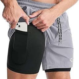 Boxer Shorts for Men, Boys Half Pant, 2 in 1 Active wear Dual Boxer for Men for Sports, Gym, Running, Workout, Cycling, Yoga, Home wear-image-19