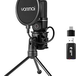 SF-777W 2.4G Wireless Gaming Desktop Microphone with RGB Light & Blowout Net Compatible PC Mac PS4 PS5 Switch + Professional Desktop Mic with Pop Filter + Recording Gaming Streaming YouTube Podcast-picture-29