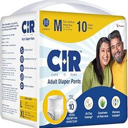 CIR Adult Diaper Pants Style | Adult Diaper Medium Size (M)|Waist (75-100 cm|30”- 40”) |10 hr Absorption-Protection | Unisex with Wetness Indicator | Odour Control | Goodness of Aloe Vera | 10 Units-image-62