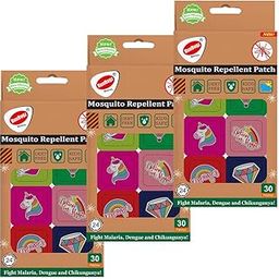 RunBugz 100% Natural Mosquito Repellent Unicorn Printed Patches For Kids -30 Patches - Pack of 3 - Deet-Free - Waterproof Patches for Babies with 12hr. Protection from Dengue, Malaria, Chikungunya-image-6