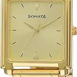 Analog Gold Dial Men's Watch-NL7053YM02/NP7053YM02-picture-4