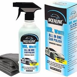 SCEALINE All in One Multipurpose Liquid Polish for Car, Bike & Scooter | High Gloss & Easy Application | Clean, Protect & Keep Showroom Finish | For Interior & Exterior - 473ml with Microfiber Cloth-image-51