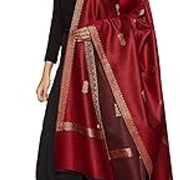 Women's Beautiful Maroon Shawls, Stoles-image-93