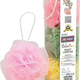 Sir Prize Loofah-Valentine Jar Body Loofah- Sponge-multicolor, Soft Mesh Black Loufa Puff - Exfoliating Body Scrubber for Women and Men: Soothing Face & Body Exfoliator(Pack of 2 jar loofah)-image-10