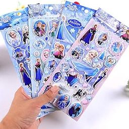 iDream Frozen Cartoon Vinyl Stickers - Self-Adhesive Kids Decals for Crafts, Stationery, Albums & Labels (Set of 4)-image-34