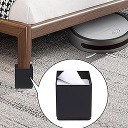 MERISHOPP Furniture Risers Bed Riser Chair Leg Lifts Couch Lifter Square 6x10cm Black-picture-19