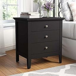 UNITEK FURNITURE Sheesham (Rosewood) Solid Wood Bedside Table (Finish Color - Walnut Finish)-image-0