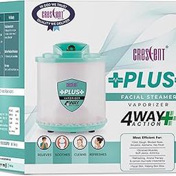 Crescent Steamer for Cold and Cough| Facial Steamer| Steam Inhaler|Steamer Vaporizer| Blue| Pack of 1-16