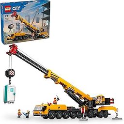 LEGO City Yellow Mobile Construction Crane Toy Set 60409 Building Blocks Toys for 9+ Gift for Boys and Girls-image-72