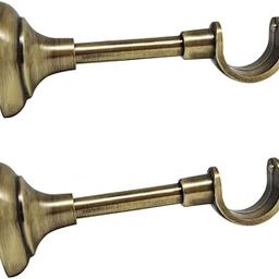 VOLO Set of 2 Pcs Premium Brass Antique Curtain Rod Bracket Finial usefull for Home/Office/School/Hospital etc.-20