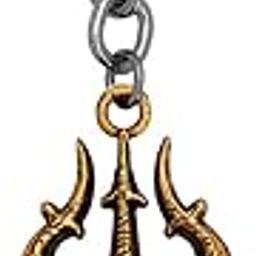 Lord Shiva Trishul Rudraksha Damru Keychain Keyring Car Bike Home Office Birthday Gift To Friends Gold Zinc Metal Religious Keychain For Men And Women-image-22