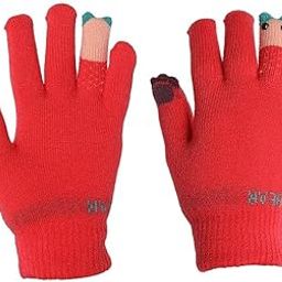 Krystle Panda Winter Gloves - Free Size, Warm & Stylish, Breathable Fabric, Elastic Wrist, Pack Of 01(Free Size,Red)-image-92