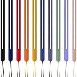 Multipurpose Adjustable Hand Wrist Strap Lanyard - 6 Pieces Silicon Wristlet Straps Compatible With Cellphone, Cases, Keys, Cameras & USB Flash Drives-97