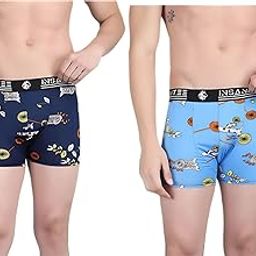 Men's Nylon Stretch Printed Trunk | Ultra-Soft, Breathable Innerwear for Men | Stylish & Supportive Fit-13