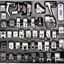 Zenith 52 Piece Domestic Sewing Machine Pressure Foot kit Steel Finish Automatic Electric Models-image-4