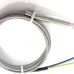 THERMONIC BRAND J TYPE RING/WASHER THERMOCOUPLE WITH FIBERGLASS/FIBERGLASS/SS BRAIDED WIRE (2 MTR)-30