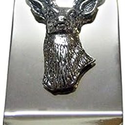 Kiola Designs White Tailed Stag Deer Head Money Clip-image-1