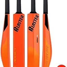 Jaspo Cric Addict Blaster Plastic Cricket Bat Size 5 for Kids,Juniors,Youth,Children (Bat Height-30 Inches) (Orange, Plastic Bat Size-5)-image-40