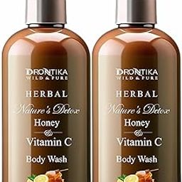 Drontika Wild & Pure Nature Detox Body Wash, 1000ml Shower Gel, 100% Natural Lemon & Honey With Citrus Essential Oil & Lemongrass Extracts for pH Balanced, Free of Parabens & Silicones-8