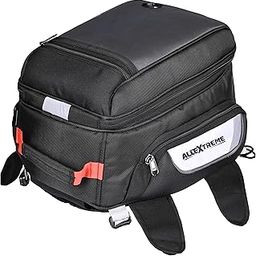 Allextreme 22L Magnetic Tank Bag Faux Leather with Mobile Navigation Pouch Straps Rain & Dust Cover Universal for All Motorcycles Bikes (Black)-image-59